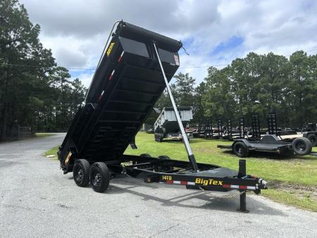 New 2027 Big Tex 14TDX Dump Trailer, 7x16, 7ga Floor, Hydraulic Jack, Swing Tarp , 6-Stage Telescopic