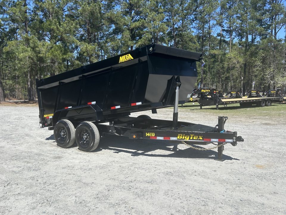 New 2027 Big Tex 14TD 7X14 Dump Trailer, 5-Stage Telescopic, 48" Sides, 7ga Floor