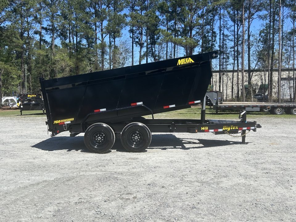 New 2027 Big Tex 14TD 7X14 Dump Trailer, 5-Stage Telescopic, 48" Sides, 7ga Floor