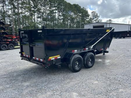 New 2027 Big Tex 14TDX 7x16 Dump Trailer, HYDRO JACK SOLAR CHARGER, 4’Sides, Swing Tarp 7 GAUGE FLOOR