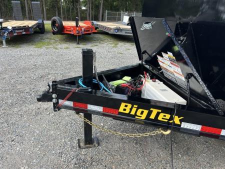 New 2027 Big Tex 14TDX 7x16 Dump Trailer, HYDRO JACK SOLAR CHARGER, 4’Sides, Swing Tarp 7 GAUGE FLOOR