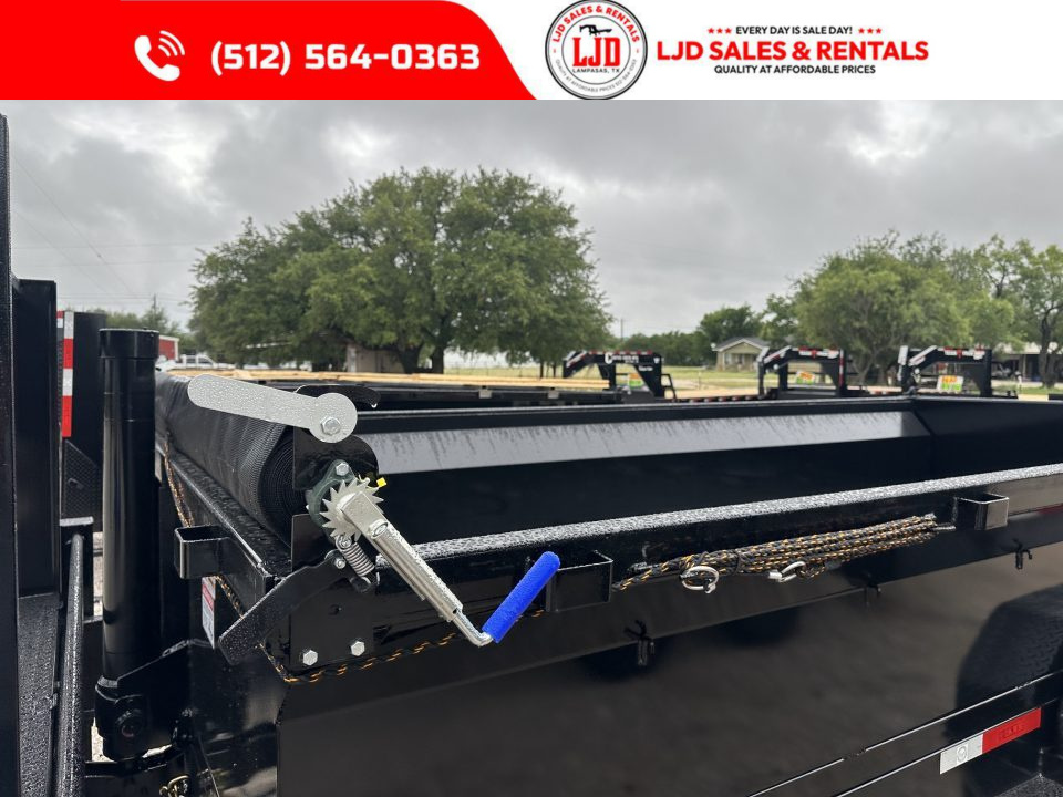 New 2027 US Built - 16 x 2 Gooseneck Dump Trailer 16K GVWR - Tarp
