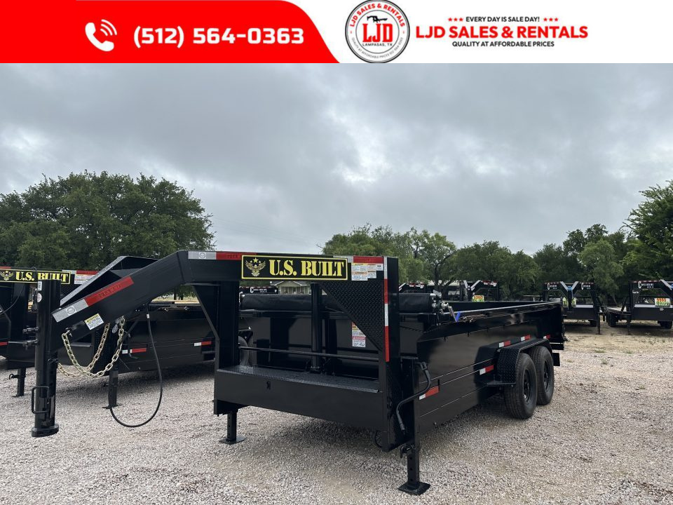 New 2027 US Built - 16x2 - Gooseneck Dump Trailer 16K GVWR