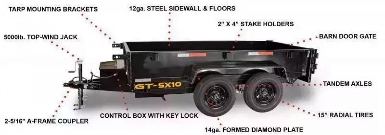 New 2027 Griffin 5 X 10 GT510 GRIFFIN DUMP 7K Dump Trailer