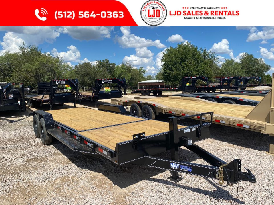 New 2026 AMW - Tilt / Equipment Trailer 24' - Heavy Duty - 14K GVWR
