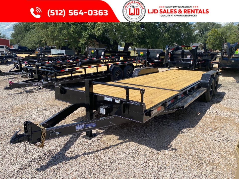 New 2026 AMW - Tilt / Equipment Trailer 24' - Heavy Duty - 14K GVWR