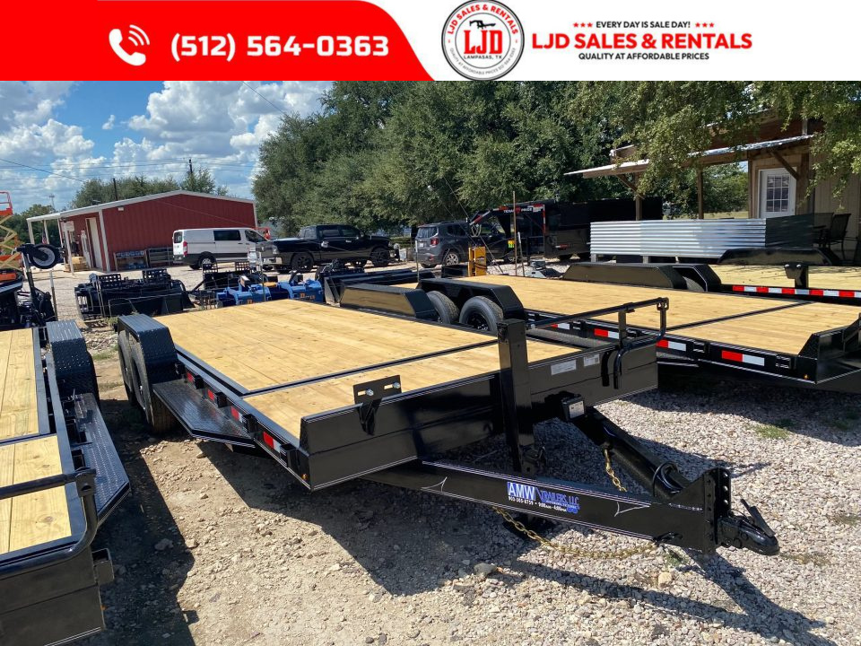 New 2026 AMW - Tilt / Equipment Trailer 22' - Heavy Duty - 14K GVWR