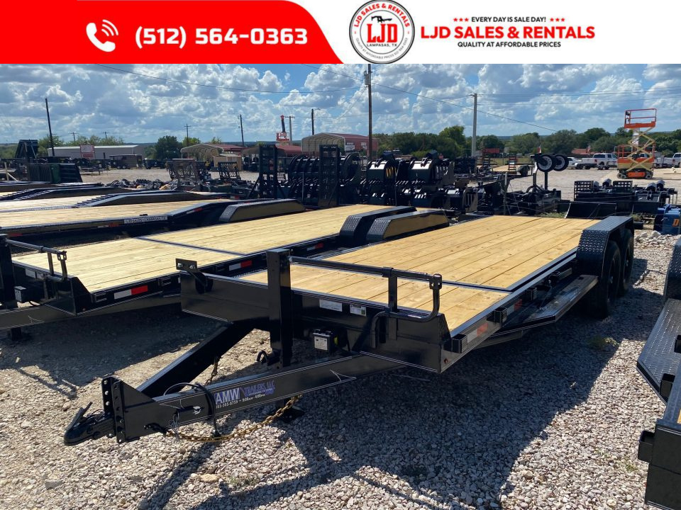 New 2026 AMW - Tilt / Equipment Trailer 22' - Heavy Duty - 14K GVWR