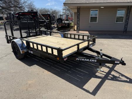 New 2027 PJ 77 x12' Single Axle Utility Trailer - U7