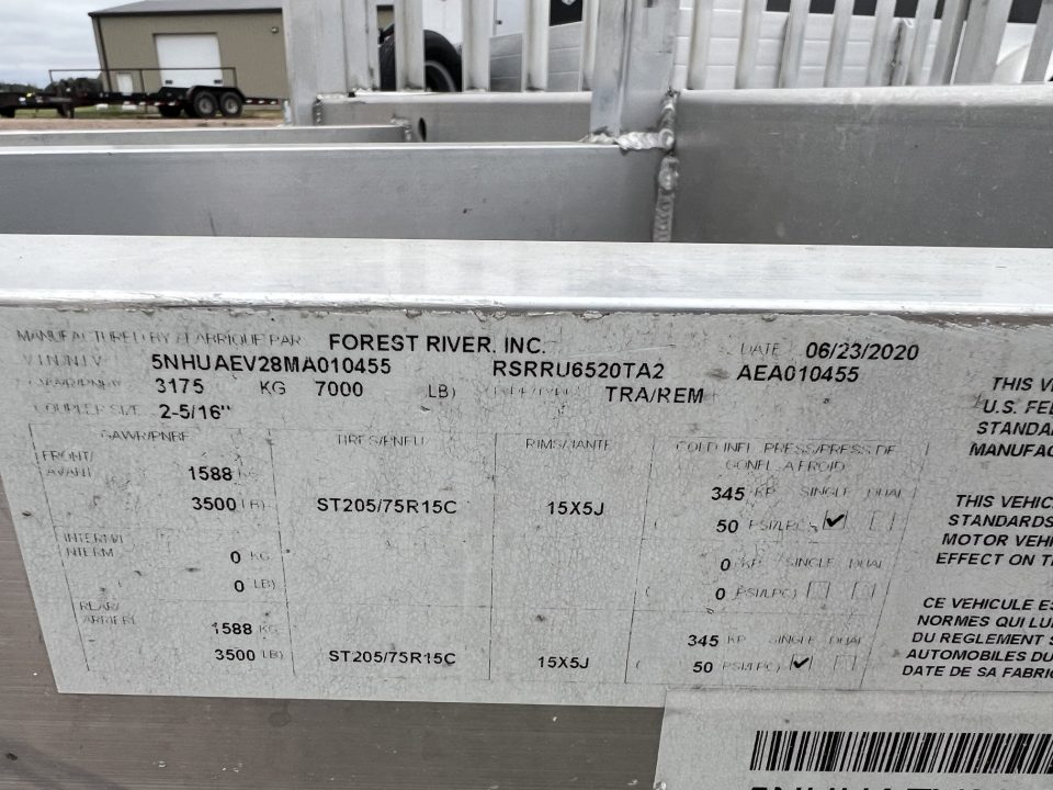 Used 2021 Ameri-Pro 20' Tandem ATV Aluminum Utility Trailer