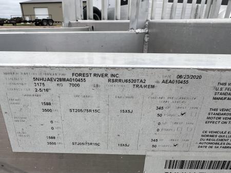 Used 2021 Ameri-Pro 20' Tandem ATV Aluminum Utility Trailer
