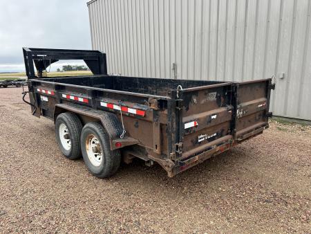 Used 2012 PJ Trailers 14' Gooseneck Dump Trailer