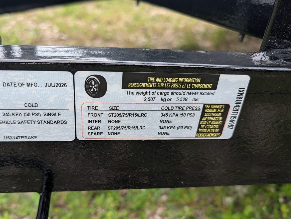 New 2026 6x14 Triple Crown Utility Trailer
