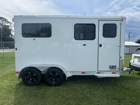 Used 2025 Bar-M Trailers 2H Straight Load Horse Trailer