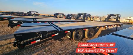 New 2027 Good Guys Trailers 102  x 30' Flatbed Trailer