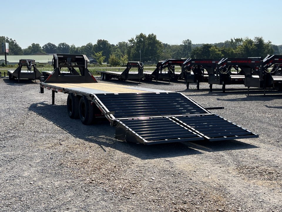 New 2027 MAXX-D 102"X25' 25K Gooseneck Flatbed Trailer