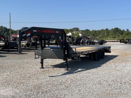 New 2027 MAXX-D 102"X25' 25K Gooseneck Flatbed Trailer