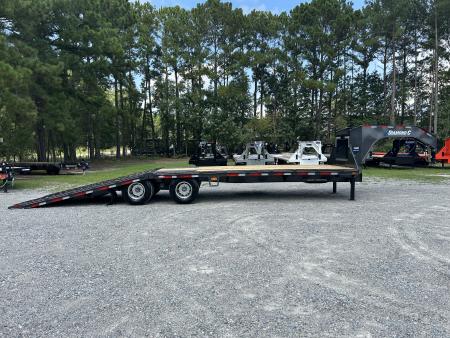 New 2027 Diamond C FMAX212 Hydraulic Dovetail 30ft (18ft Deck + 12ft Dovetail ) 12K Axles, #17,350 lbs Payload, ABS Brakes