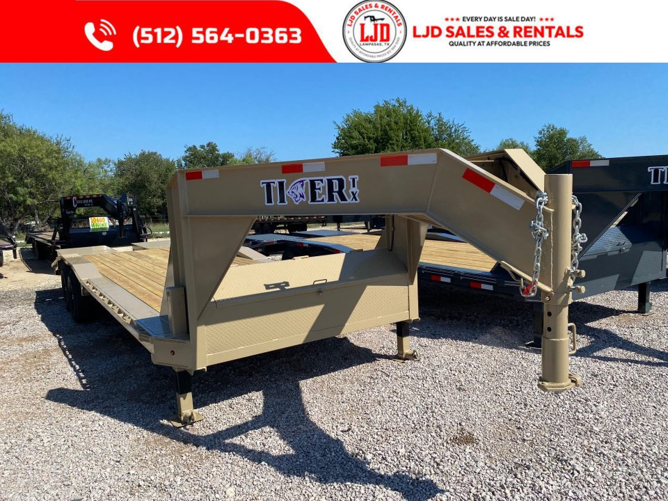 New 2026 Tiger - Gooseneck Drive Over Fender Trailer 102  X 26'
