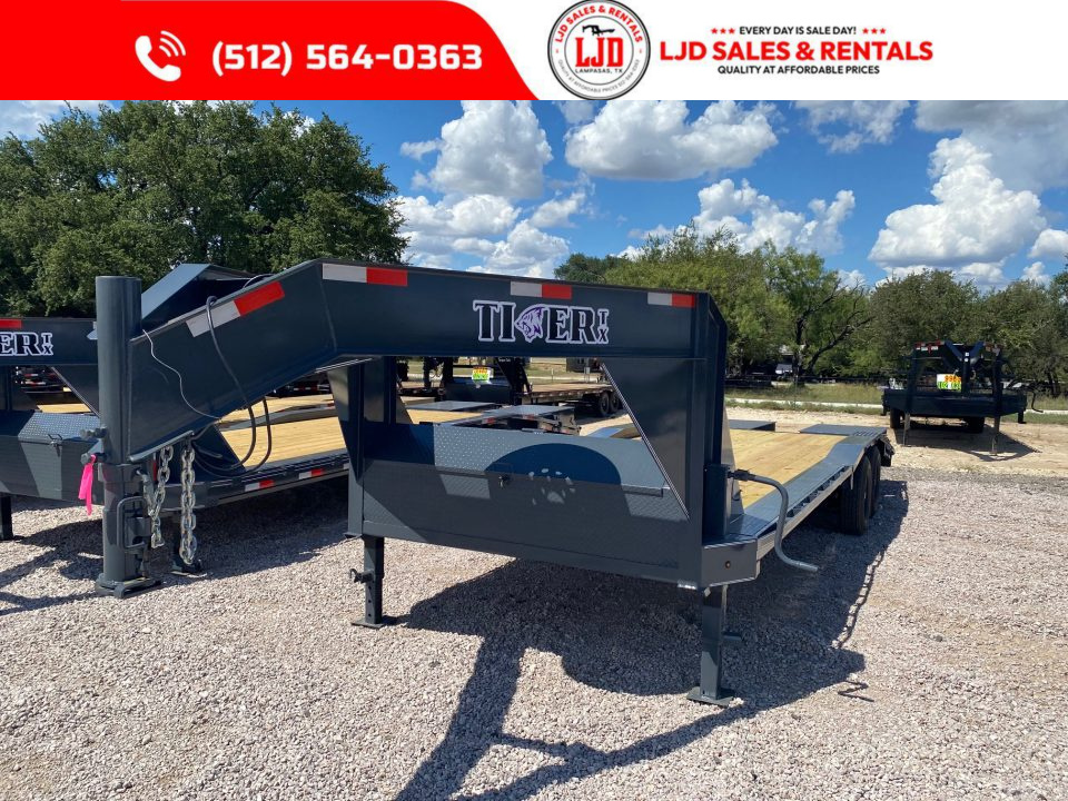 New 2026 Tiger - Gooseneck Drive Over Fender Trailer 102  X 24'