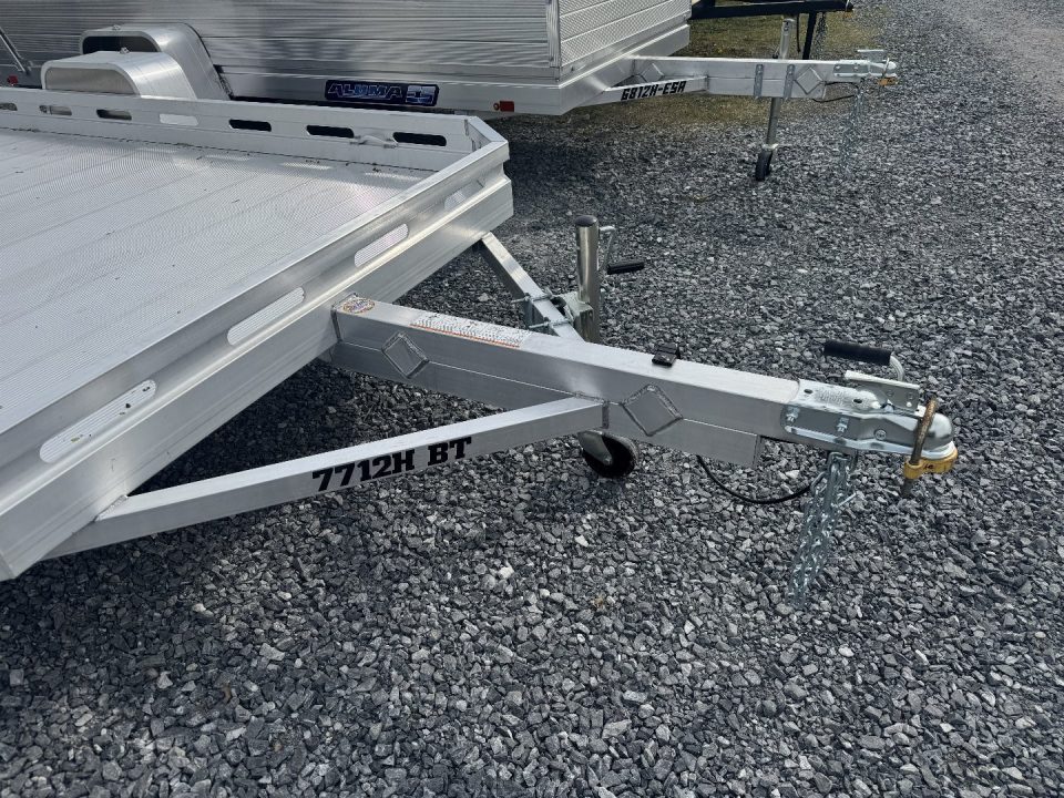 New 2027 Aluma 7712H-S-BT Bifold Gate Utility Trailer FALL CLEARANCE IN STOCK ONLY