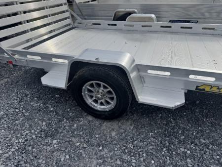 New 2027 Aluma 7712H-S-BT Bifold Gate Utility Trailer FALL CLEARANCE IN STOCK ONLY