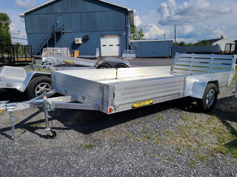 New 2026 Aluma 8114S-R-BT-SR 3 Place ATV w/ BiFold Gate ATV Trailer FALL CLEARANCE IN STOCK ONLY