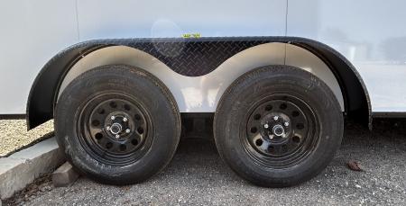 New 2026 Family Trailer 7x16 Tandem Axles Cargo / Enclosed Trailer- Screwless Exterior- Blackout Pkg- Rear Spoiler