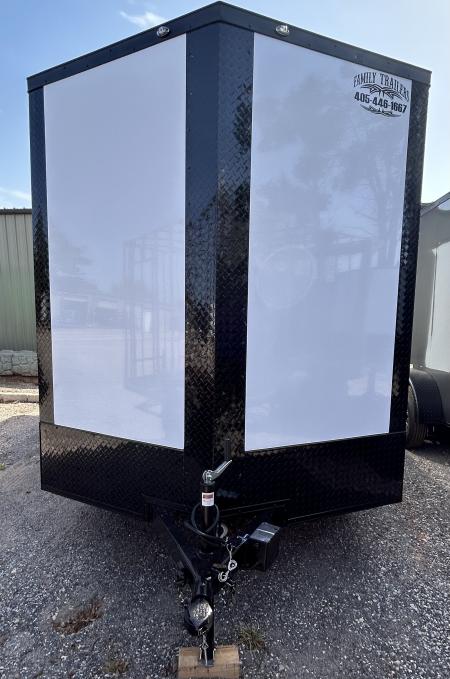 New 2026 Family Trailer 7x16 Tandem Axles Cargo / Enclosed Trailer- Screwless Exterior- Blackout Pkg- Rear Spoiler