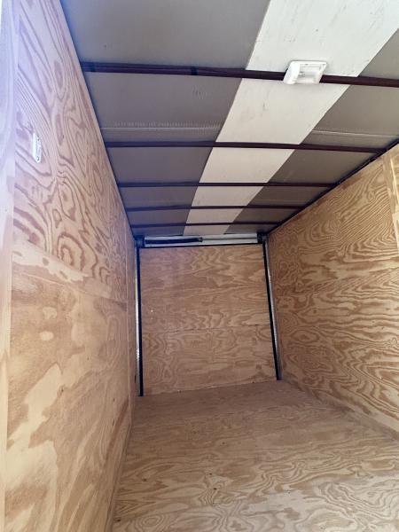 New 2026 Family Trailer 7x16 Tandem Axles Cargo / Enclosed Trailer- Screwless Exterior- Blackout Pkg- Rear Spoiler