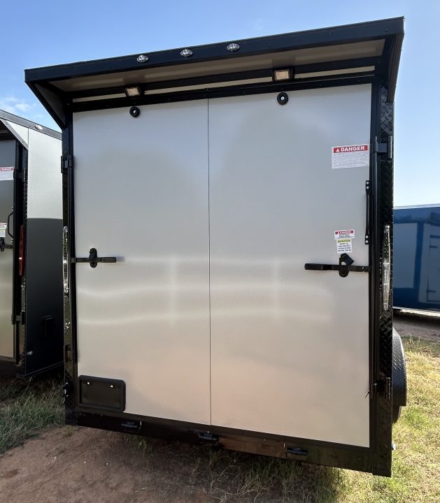 New 2026 Family Trailer 7x16 Tandem Axles Cargo / Enclosed Trailer- Screwless Exterior- Blackout Pkg- Rear Spoiler