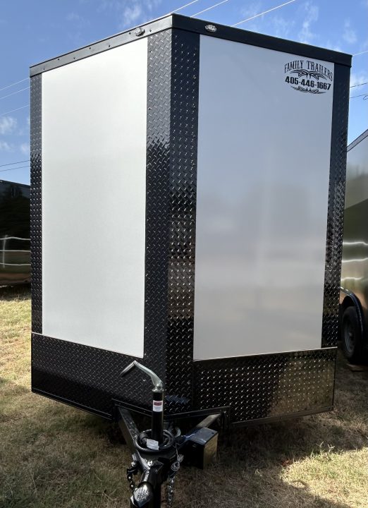 New 2026 Family Trailer 7x16 Tandem Axles Cargo / Enclosed Trailer- Screwless Exterior- Blackout Pkg- Rear Spoiler