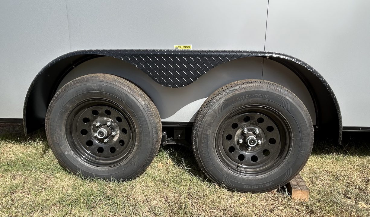New 2026 Family Trailer 7x16 Tandem Axles Cargo / Enclosed Trailer- Screwless Exterior- Blackout Pkg- Rear Spoiler