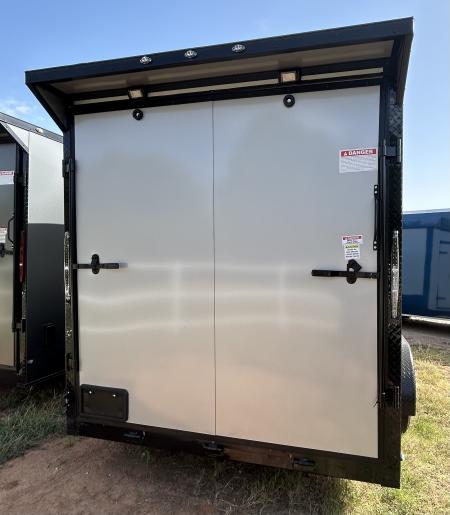 New 2026 Family Trailer 7x16 Tandem Axles Cargo / Enclosed Trailer- Screwless Exterior- Blackout Pkg- Rear Spoiler