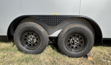 New 2026 Family Trailer 7x16 Tandem Axles Cargo / Enclosed Trailer- Screwless Exterior- Blackout Pkg- Rear Spoiler