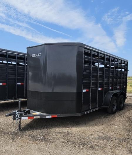 New 2026 Titan Trailer 6'8 x 16' Stock Trailer