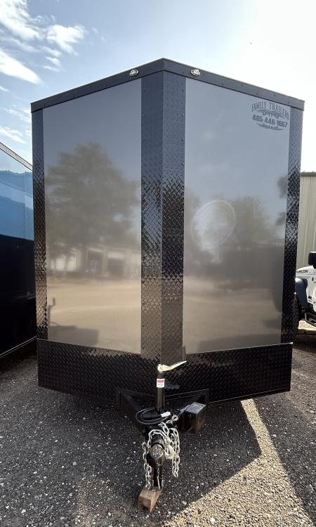 New 2026 Family Trailer 7x16 Tandem Axles Cargo / Enclosed Trailer- Screwless Exterior- Blackout- Pkg- Rear Spoiler