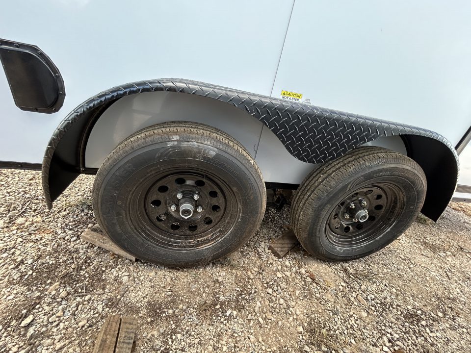 New 2026 Family Trailer 6x12 Tandem Axles Cargo / Enclosed Trailer- Screwless Exterior- Blackout Pkg- Rear Spoiler