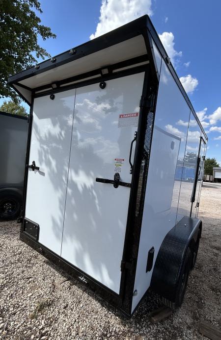 New 2026 Family Trailer 6x12 Tandem Axles Cargo / Enclosed Trailer- Screwless Exterior- Blackout Pkg- Rear Spoiler