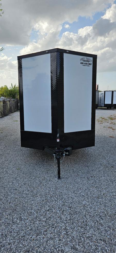 New 2026 Family Trailer 6x12 Tandem Axles Cargo / Enclosed Trailer- Screwless Exterior- Blackout Pkg- Rear Spoiler