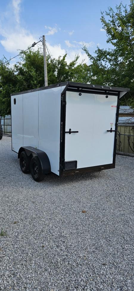 New 2026 Family Trailer 6x12 Tandem Axles Cargo / Enclosed Trailer- Screwless Exterior- Blackout Pkg- Rear Spoiler