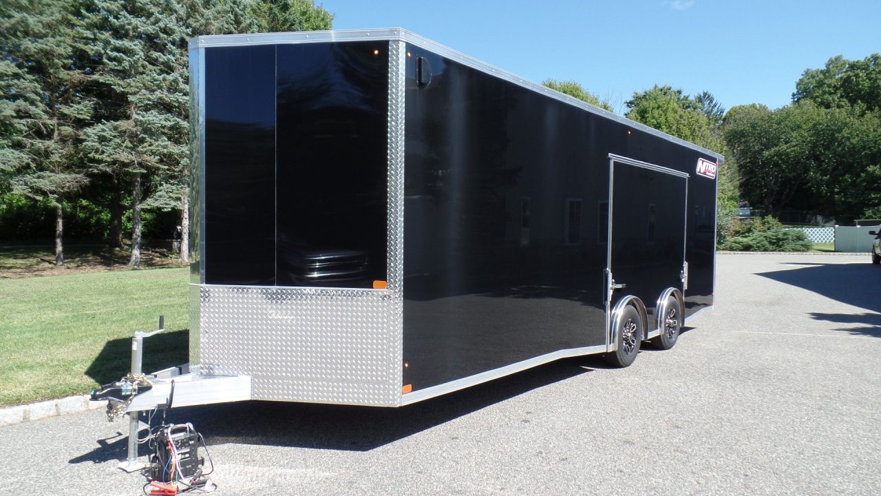 New 2027 Nitro Sport Car Hauler 8.5X24, V nose with Escape Door Car / Racing Trailer