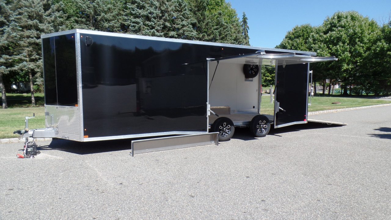 New 2027 Nitro Sport Car Hauler 8.5X24, V nose with Escape Door Car / Racing Trailer
