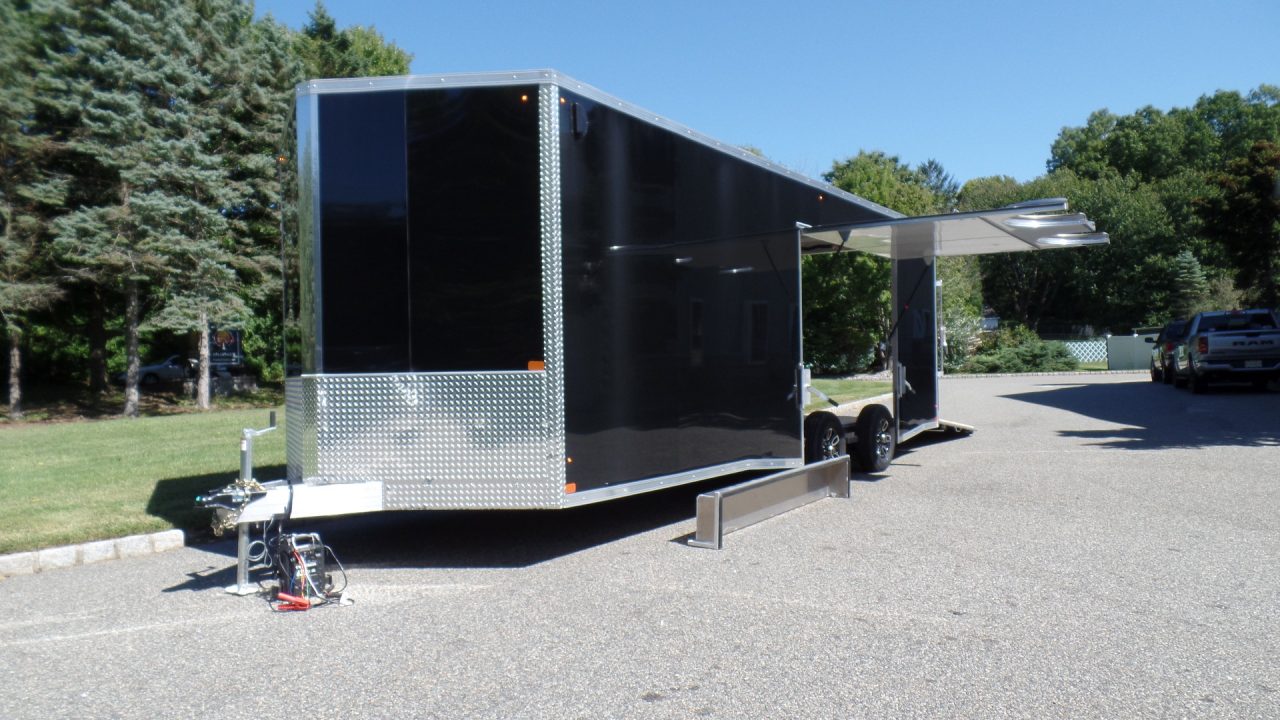 New 2027 Nitro Sport Car Hauler 8.5X24, V nose with Escape Door Car / Racing Trailer