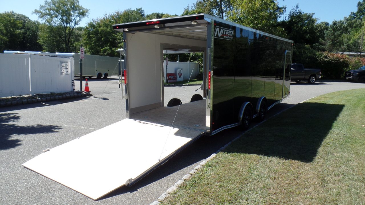 New 2027 Nitro Sport Car Hauler 8.5X24, V nose with Escape Door Car / Racing Trailer