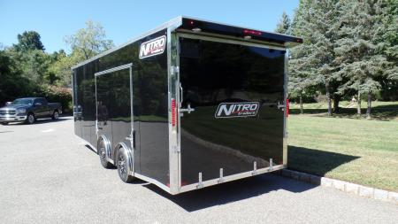 New 2027 Nitro Sport Car Hauler 8.5X24, V nose with Escape Door Car / Racing Trailer