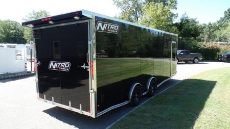New 2027 Nitro Sport Car Hauler 8.5X24, V nose with Escape Door Car / Racing Trailer