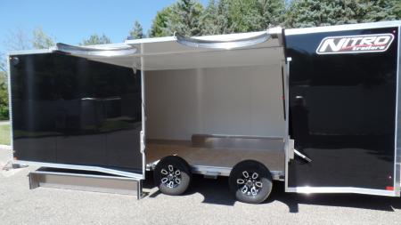 New 2027 Nitro Sport Car Hauler 8.5X24, V nose with Escape Door Car / Racing Trailer