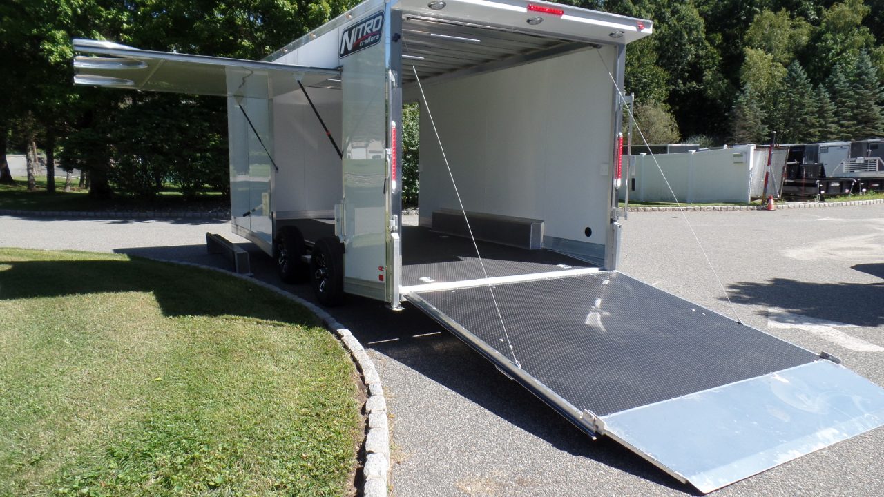 New 2027 Nitro Cast Front Corner Model 8.5X20, 9,990 GVWR Car / Racing Trailer