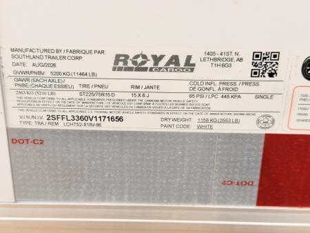 New 2027 Royal Cargo Trailers 8-16-1.5V Enclosed 10K GVWR